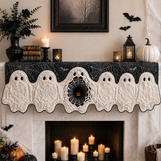 Hidden Creatures Quilted Mantel Scarf SN0TD322