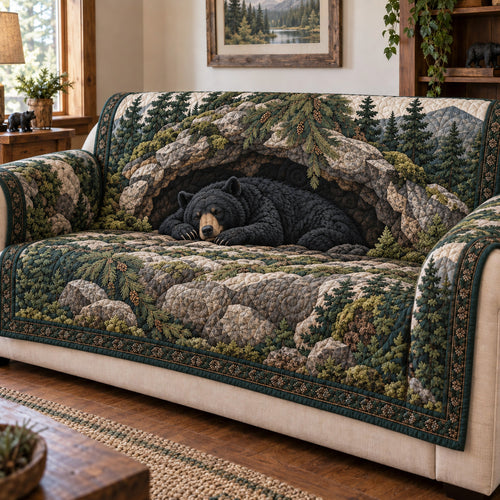 Hidden Den Quilted Sofa Cover SN0TV313