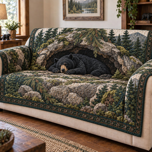 Hidden Den Quilted Sofa Cover SN0TV313