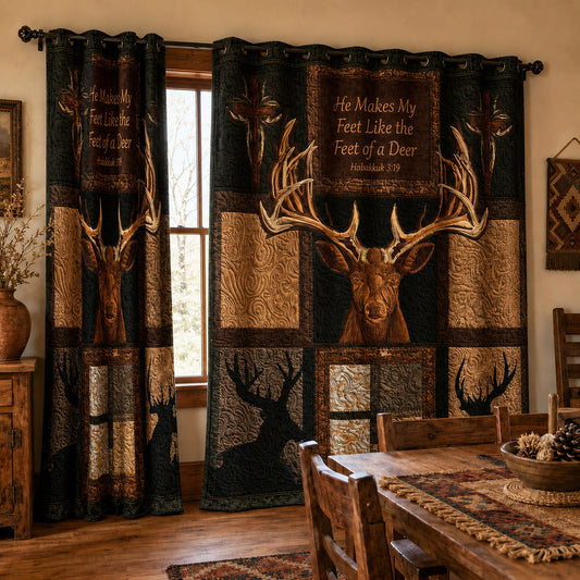 High Places Whitetail Quilted Curtains SN0PT106