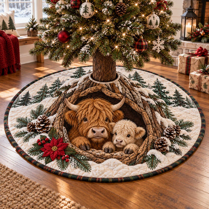 Highland Charm Christmas Quilted Tree Skirt SN0TD640