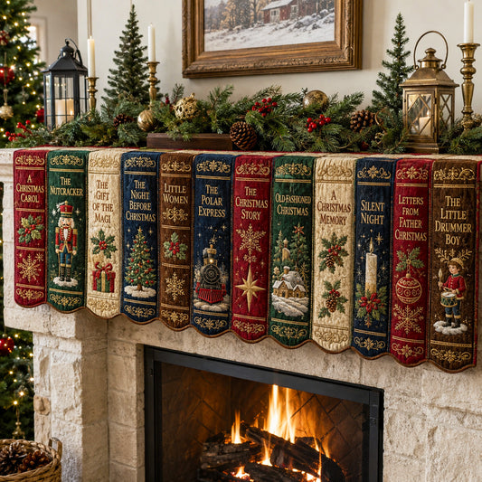 Holiday Classics Quilted Mantel Scarf SN0TV211