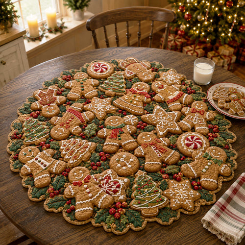 Holiday Magic Custom Shape Quilted Table Topper SN0TD231