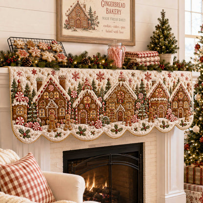 Holiday Magic Quilted Mantel Scarf SN0TD211