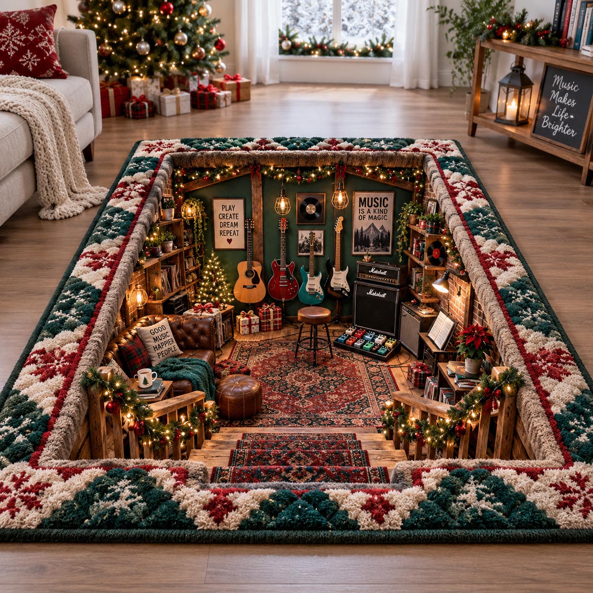 Holiday Music Studio Area Rug SN0DV880