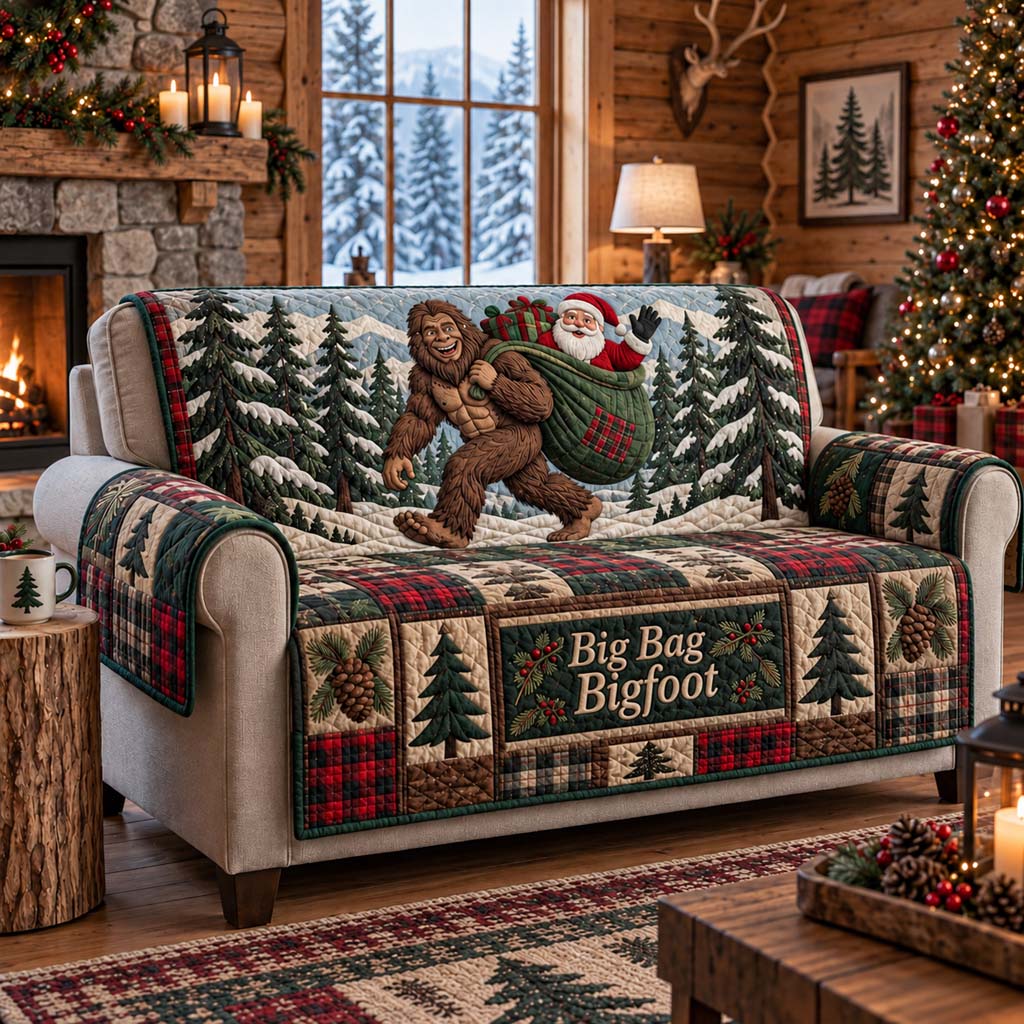 Holiday Pair Quilted Sofa Cover SN0HH0817