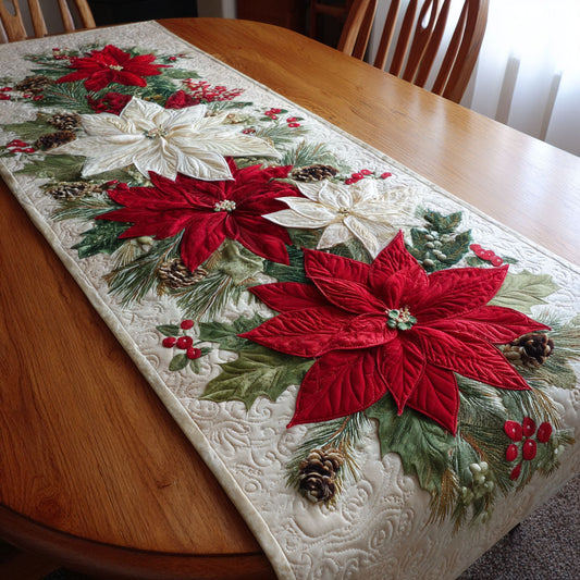 Holiday Radiance Quilted Table Runner NCU0TV228