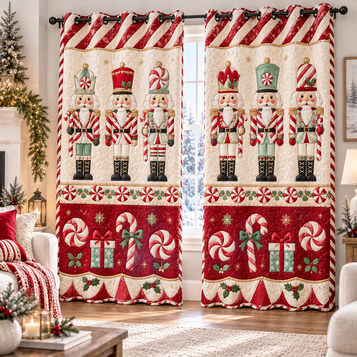 Holiday Sentinel Quilted Curtains SN0TD1092