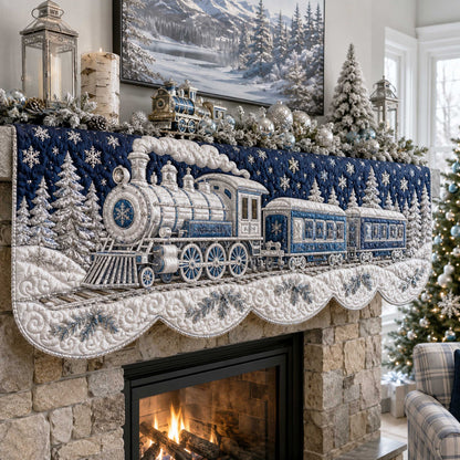 Holiday Train Quilted Mantel Scarf SN0TD199