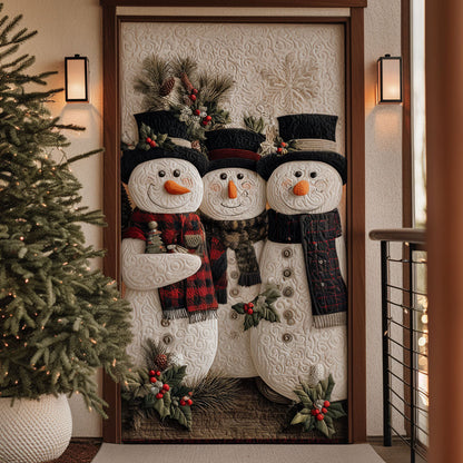 Holly Snow Quilted Door Cover NCU0PT10247