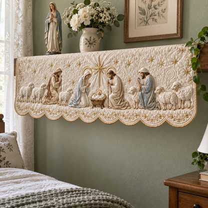 Holy Family Quilted Mantel Scarf SN0TD353