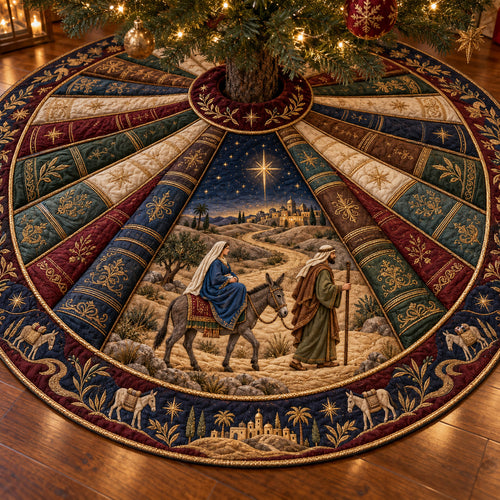 Holy Journey Christmas Quilted Tree Skirt SN0TV582