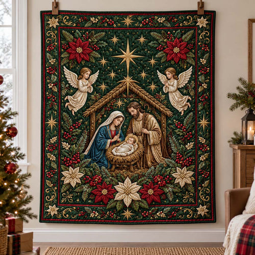 Holy Nativity Quilted Blanket SN0HH0861