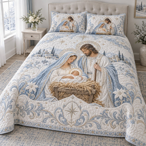 Holy Night 3-Piece Quilted Bedding Set SN0TV795