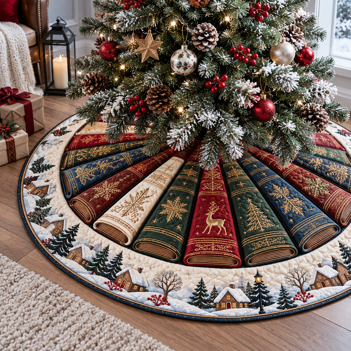 Holy Scriptures Christmas Quilted Tree Skirt SN0TV588