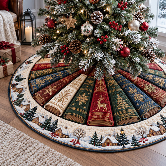 Holy Scriptures Christmas Quilted Tree Skirt SN0TV588