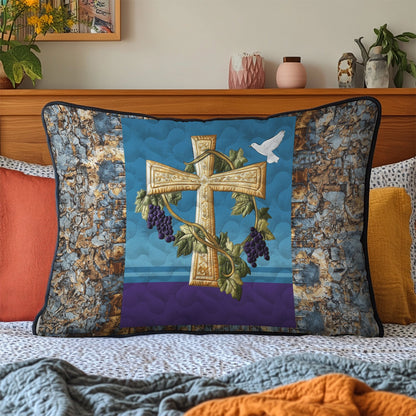 Holy Serenity Quilted Bedding Pillow Case NCU0DK3670