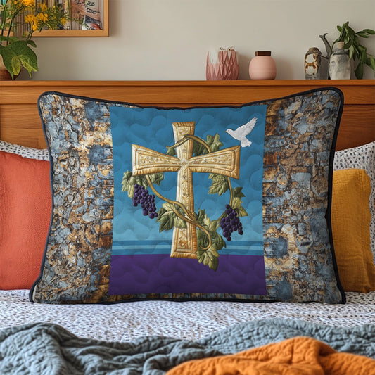 Holy Serenity Quilted Bedding Pillow Case NCU0DK3670