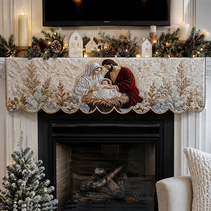 Holy Winter Embrace Quilted Mantle Scarf SN0PT652