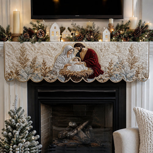 Holy Winter Embrace Quilted Mantle Scarf SN0PT652