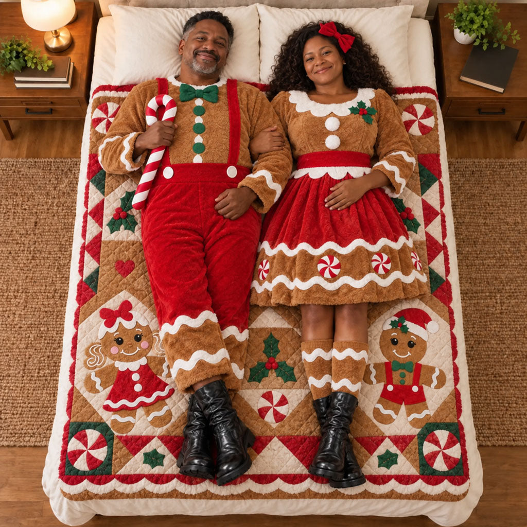 Home for Christmas Together Quilted Blanket SN0PT1305