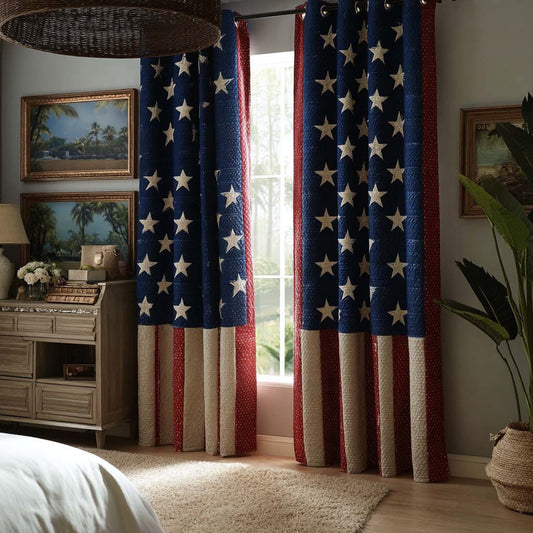 Homegrown Liberty Quilted Curtains NCU0QQ304