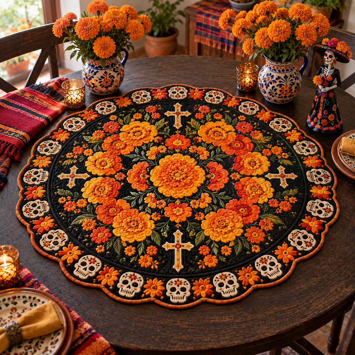 Honored Souls Custom Shape Quilted Table Topper SN0TD674