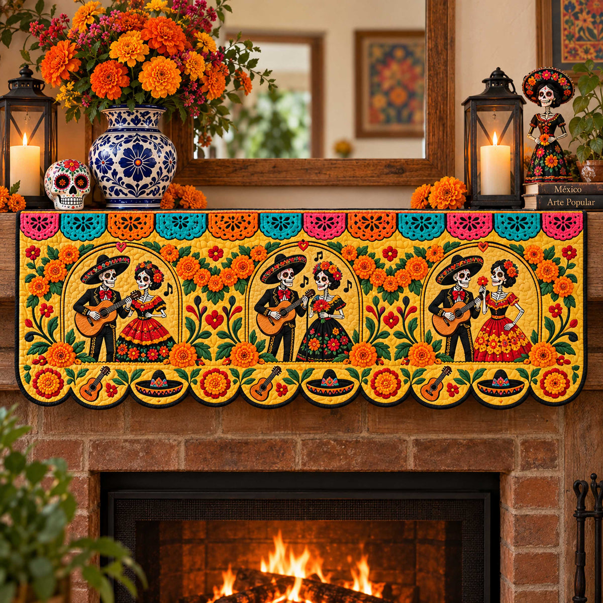 Honored Souls Quilted Mantel Scarf SN0TD689
