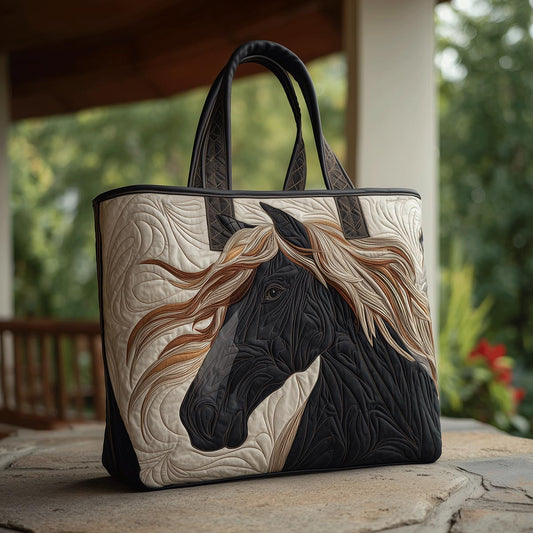 Horse Whisper Quilted Tote Bag NCU0TH2861