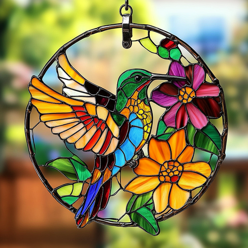 Hummingbird Harmony - Window Hanging Suncatcher NCU0TH004