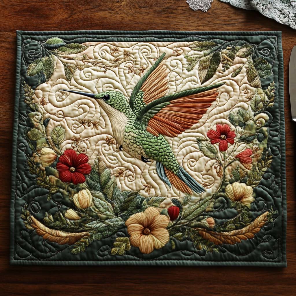 Hummingbird Haven Quilted Place Mat NCU0DV5672