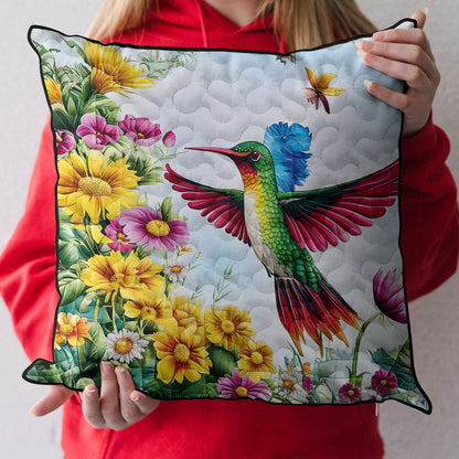 Hummingbird Joy Quilted Pillow Case NCU0DDK313