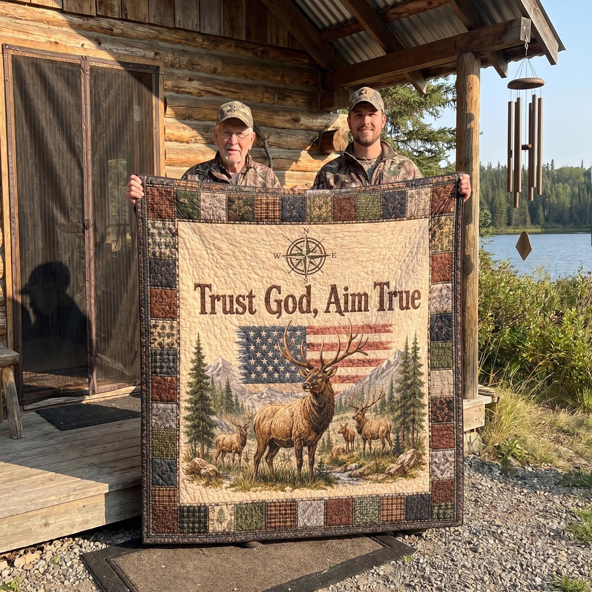 Hunting With Honor Quilted Blanket SN0DV045