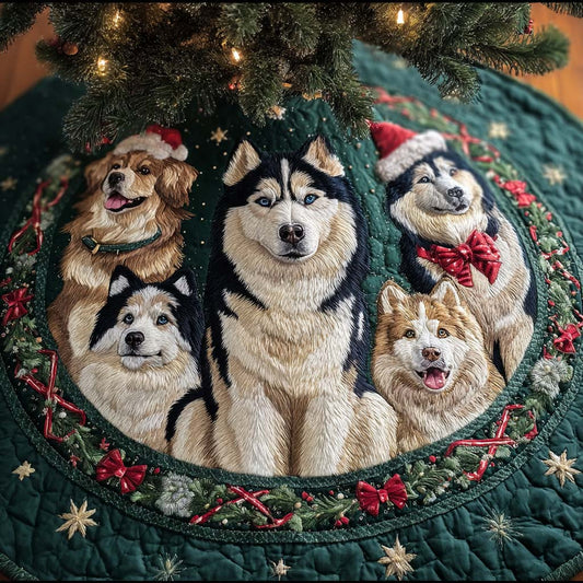 Husky Magic Christmas Quilted Tree Skirt NCU0DDK1457