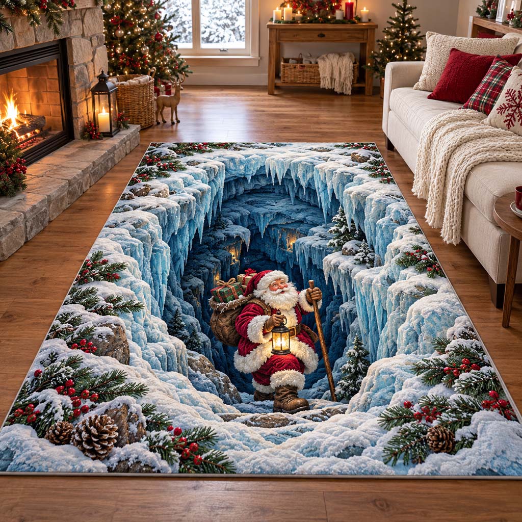 Ice Cave Santa Area Rug SN0HH1050