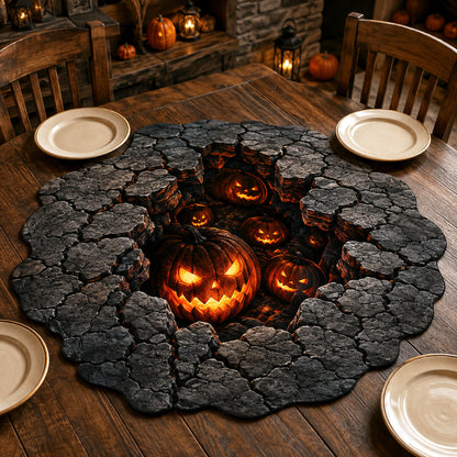 Infernal Hollow Custom Shape Quilted Table Topper SN0TV229