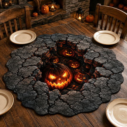 Infernal Hollow Custom Shape Quilted Table Topper SN0TV229