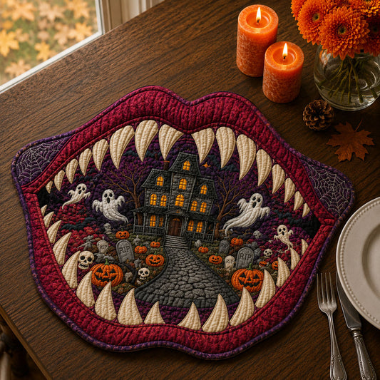 Into the Maw Custom Shape Quilted Placemat SN0PT339