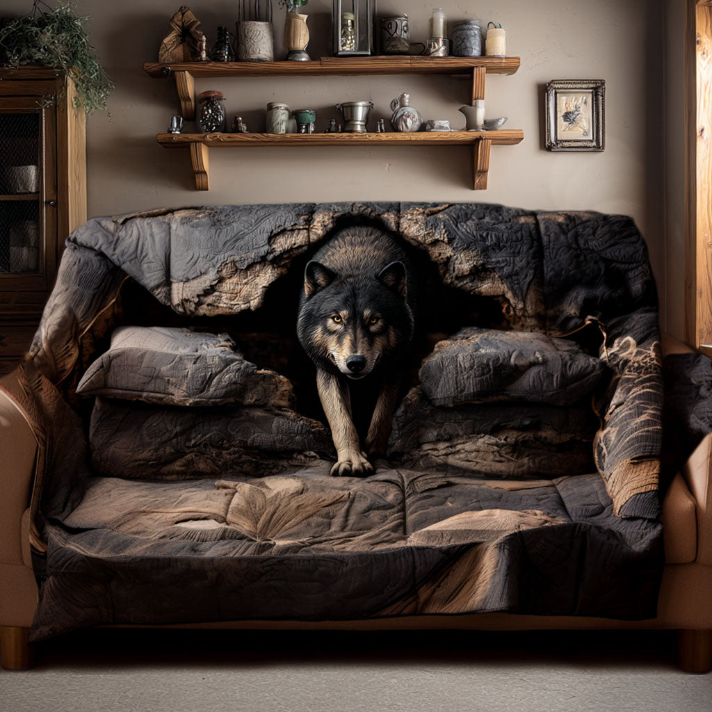 Into the Wild Quilted Sofa Cover NCU0PT9725