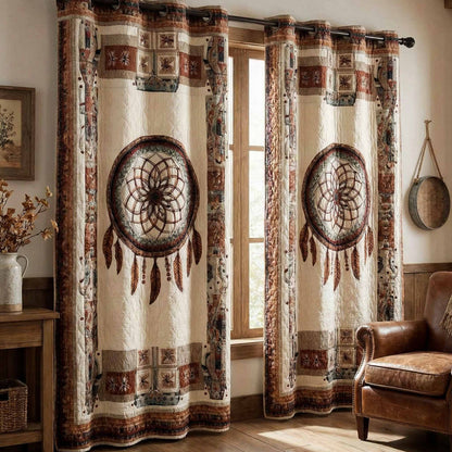 Ivory Dream Quilted Curtains NCU0DX064