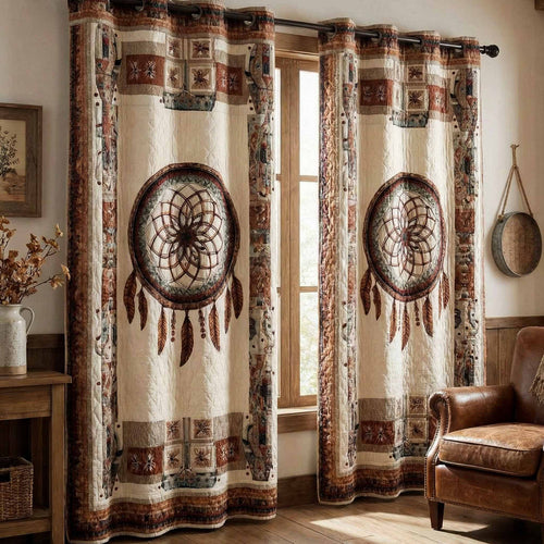 Ivory Dream Quilted Curtains NCU0DX064
