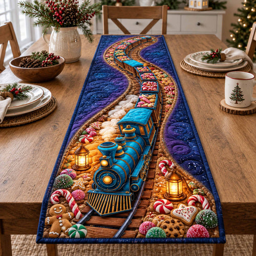 Jolly Locomotive Quilted Table Runner SN0TD1063