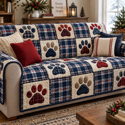 Jolly Paws Quilted Sofa Cover SN0TD720