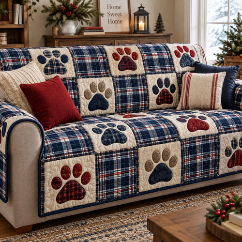 Jolly Paws Quilted Sofa Cover SN0TD720