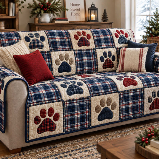 Jolly Paws Quilted Sofa Cover SN0TD720