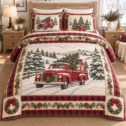 Jolly Pine 3-Piece Quilted Bedding Set SN0TD1159