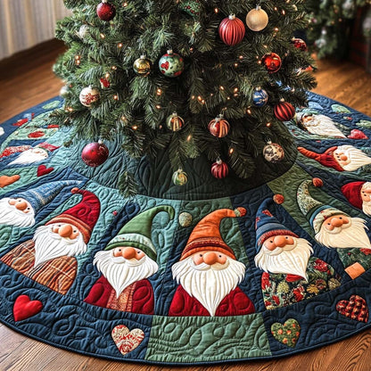 Jolly Round Christmas Quilted Tree Skirt NCU0VL798