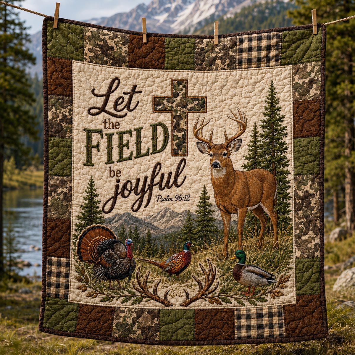 Joyful Field Quilted Blanket SN0DV040