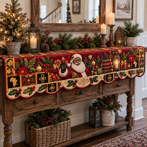 Joyful Roots Christmas Quilted Mantel Scarf SN0PT1292