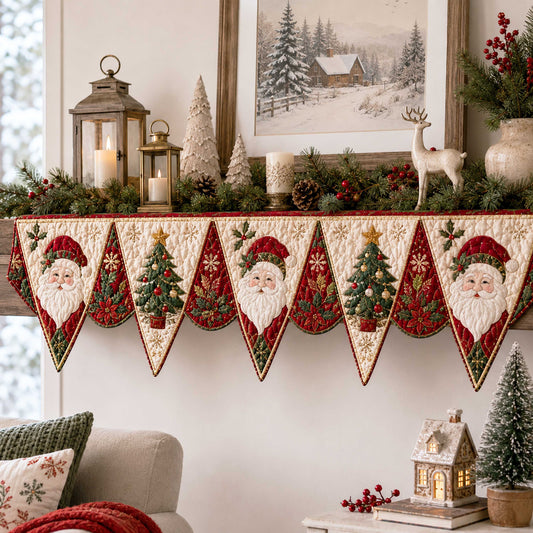 Joyful Season Quilted Mantel Scarf SN0TD429